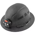 Hard Hat, Vented Full Brim with LED Headlamp